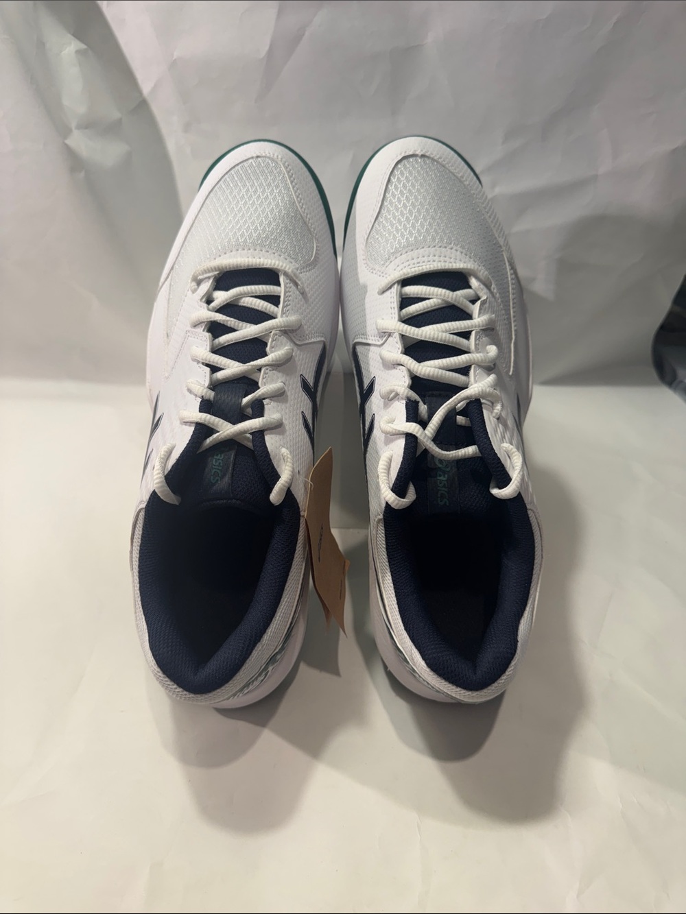 ASICS GEL-Dedicate 8 Wide Men’s 11.5 Tennis Shoes White Green NWT $80 - Picture 2 of 6